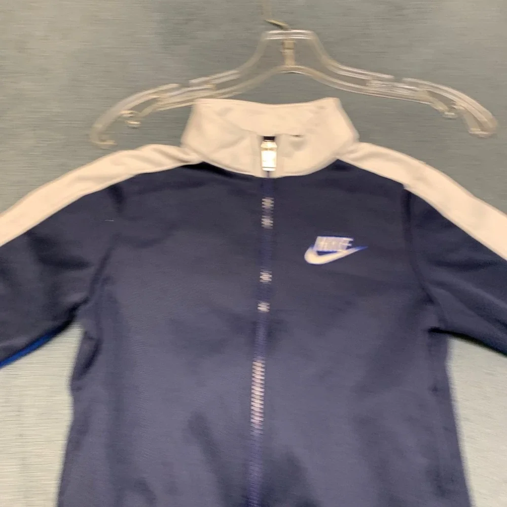 Nike Tracksuit Jacket Boys Multi Colorblock Swoosh Mock Neck Full Zip Winter
